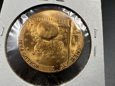 1939 New York World's Fair Communications Building Medal UNC Some Toning