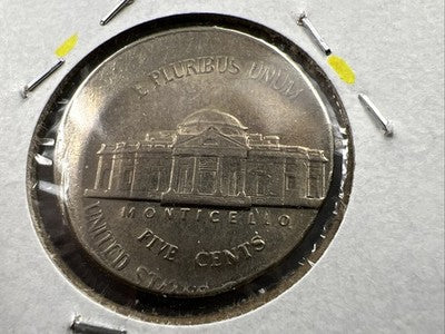 Off Center Broadstrike 1991 P 5c Jefferson Error Nickel XF EF Extra Fine Circ