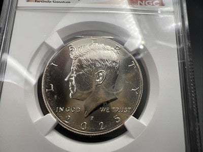 2025 P Kennedy Half Dollar Coin NGC BU Brilliant Uncirculated #72