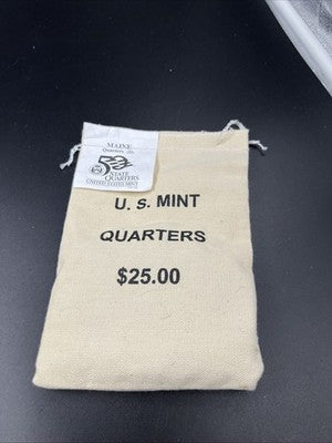 U.S. Mint Bag of 100 2003 D Maine State Statehood Quarters BU UNC