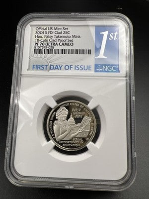 2024 S 25c Patsy Takemoto Mink Womens Quarter PF70 NGC UCAM