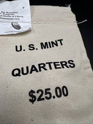 U.S. Mint Bag 100 2017 P 25c Ellis Island ATB Quarter Coins BU UNC
