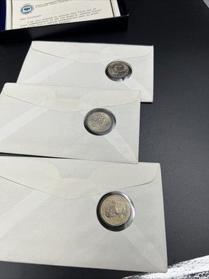 3 Coin FDOI Set 1979 P D S SBA Susan B Anthony BU UNC Dollar Coins