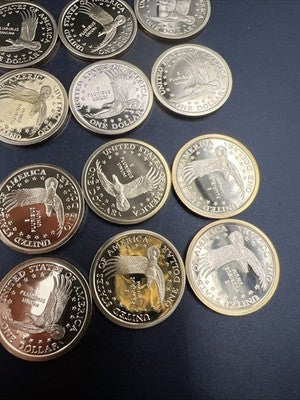 2002 S 25 Coin Proof Sacagawea Dollar Coin Roll