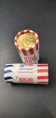 2007 P Thomas Jefferso Presidential Dollar US Mint BU Roll 25 Coins Uncirculated