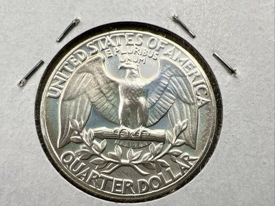 1964 25c Proof Washington Silver Quarter Coin Gem Proof Neat Toning - Blazer!