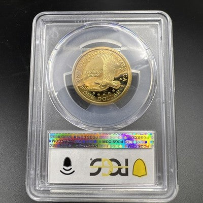 2000 S $1 Sacagawea Native Proof Dollar Coin PCGS PR69 DCAM Used Holder #450