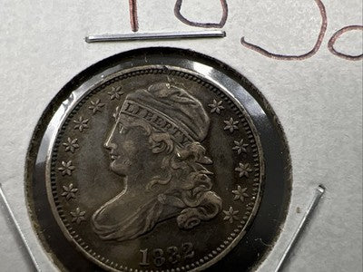 1832 10c Capped Bust Silver Dime Coin Choice VF Very Fine Circ