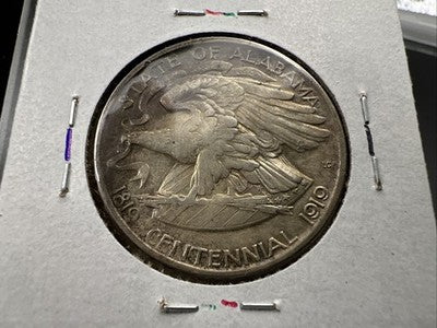 1921 50c Alabama Classic Commemorative Silver Half Dollar Coin XF EF Extra Fine