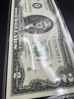 4 Consecutive 2013 $2 FRN Federal Reserve Note Two Dollar Bills Fancy Serial #82