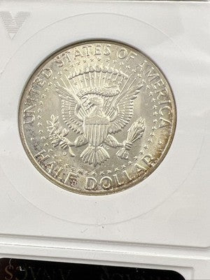 1964 D 50c Kennedy FS-106 Half Dollar Coin Double Die Obverse DDO 006 ANACS MS64