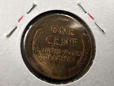 1940 P Broadstruck Error Lincoln Wheat Cent 1c CH AU About UNC