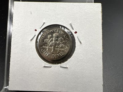 Large Broadstrike 1987 P 10c Roosevelt Dime Error Coin CH BU UNC