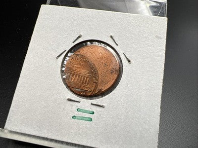 1989 1c Lincoln Memorial Cent Penny 50% Off Center BU UNC sk#3A