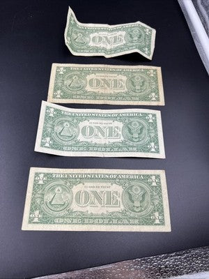 Lot of 4 1957 * Star $1 One Dollar Silver Certificates VG Circulated #992