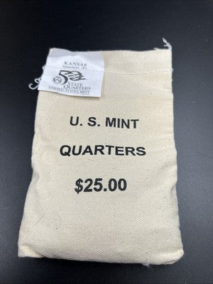 U.S. Mint Bag of 100 2005 P 25c Kansas State Statehood Quarters BU UNC