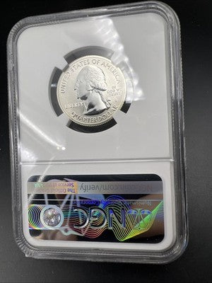 2018 S ATB Voyaguers Reverse Proof Silver Quarter NGC Everhart PF70 25c