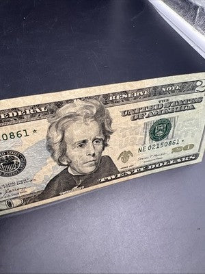 2017 Star * $20 FRN Federal Reserve Note VF Very Fine Circ #861