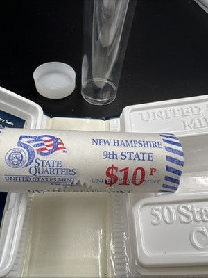 US Mint Certified 2000 P New Hampshire State Statehood Quarter Roll BU UNC