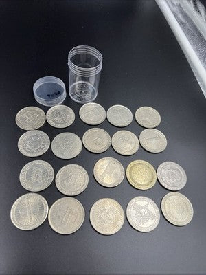 Lot of 20 $1 Casino Dollar Gaming Tokens Metal Circulated Conditions SKU#7520