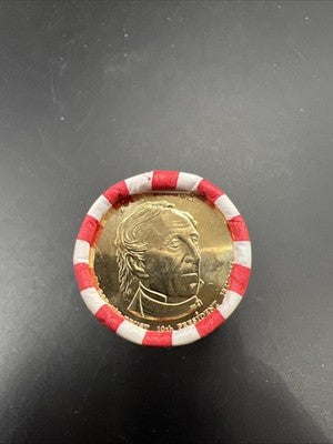 2009 D John Tyler Presidential Dollar US Mint BU Roll 25 Coins