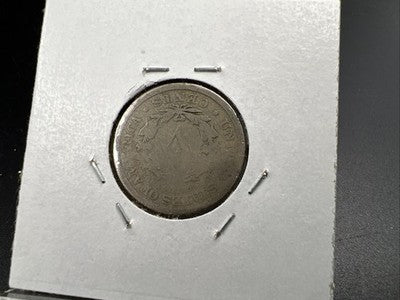 W L Bales Counterstamped 5c Liberty V Nickel 1892 AG Circ