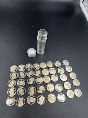 1998 S 5c Proof Jefferson Nickel 40 Coin Roll Choice Proof