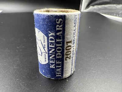 US Mint 20 Coin BU Roll 2001 D Kennedy 50c Half Dollar Coins UNC