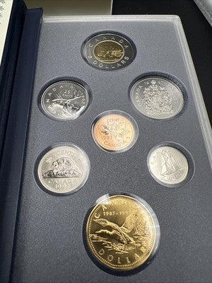 1997 Canada Specimen 7 Coin Gem Uncirculated Set w/ used Box COA