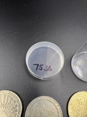 Lot of 20 $1 Casino Dollar Gaming Tokens Metal Circulated Conditions SKU#7536