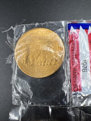 Lot of 2 1976 US Mint Exhibit Cape Expo Souvenir Independence Bicentennial Medal
