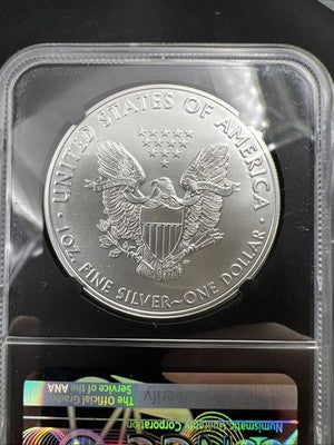 2021 S Emergency Production 1 Oz American Silver Eagle Moy Signature NGC MS70 #7