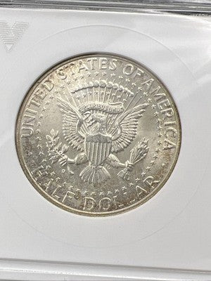 1964 D Kennedy FS-106 Half Dollar Coin Double Die Obverse DDO 006 ANACS MS64 #65