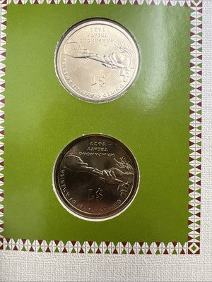 4 Coin Set 2011 Wampanoag 2012 Trade P & D Sacagawea Native Dollar Coins CH BU