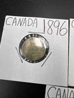 Toner Trio Canada & England Silver Dimes Circ - 1896 1940 1965