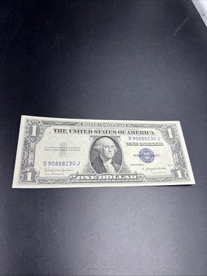 1935 H $1 One Dollar US Silver Certificate CH VF Neat Serial #88