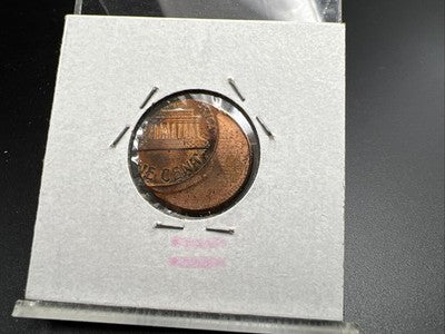 1989 1c Lincoln Memorial Cent Penny 60% Off Center BU UNC sk#4B