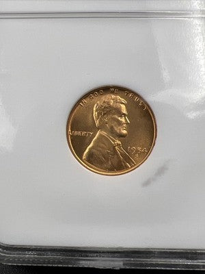 1954 S 1c Lincoln Wheat Cent Penny MS67 Red Gem BU UNC #333-011