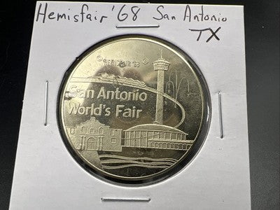 1968 San Antonio World's Fair Hemisfair Souvenir Medal