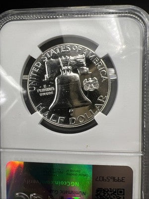 1962 50c Franklin 90% Silver Half Dollar Coin PF66 NGC Nice Coin #027