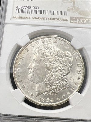 1884 O $1 Morgan Silver Dollar Coin NGC MS64 + Plus Choice BU Certified