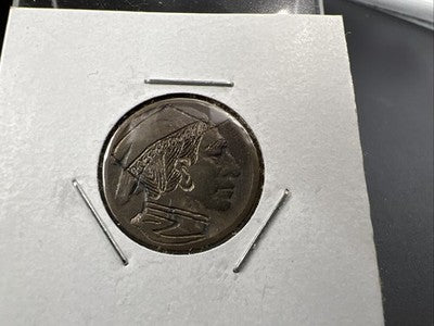 Hobo Buffalo Nickel Coin Modern Carving SKU#I