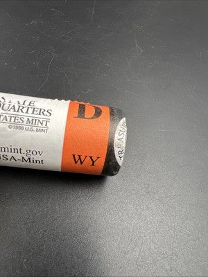 US Mint Certified 2007 D Wyoming State Statehood Quarter Roll BU UNC SK#A