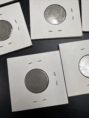 Lot of 10 Different Date V Liberty Nickel Coins Very Circ in 2x2 Cards SK#a