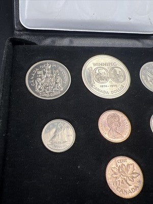 1974 Canada 7 Coin Set in Box Used