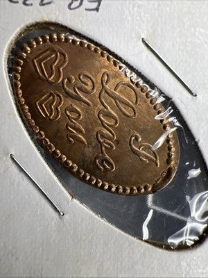 I Love You Elongated Wheat Cent Penny Coin