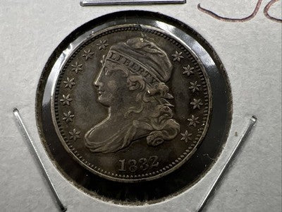 1832 10c Capped Bust Silver Dime Coin Choice VF Very Fine Circ