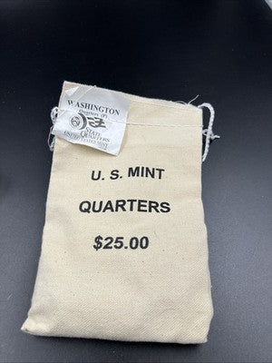 U.S. Mint Bag of 100 2007 P 25c Washington State Statehood Quarter Coins BU UNC