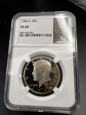 1984 S 50c Kennedy Proof 50c Copper Nickel Half Dollar NGC 33 Club PF69 UCAM #61