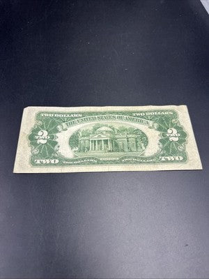 1928 G $2 Two Dollar Legal Tender United States Red Seal Note CH VG Circ #669